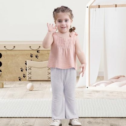 Adorable 3-Pack Baby Girl Flare Pants - Image 2