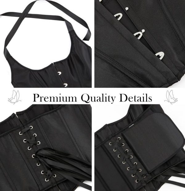 Elegant Lace Underbust Corset and Bustier for Women - Image 3