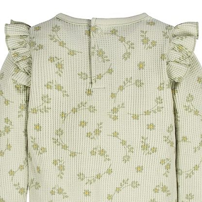 "Charming Duo of Ruffle Sleeve Onesies for Baby Girls" - Image 4