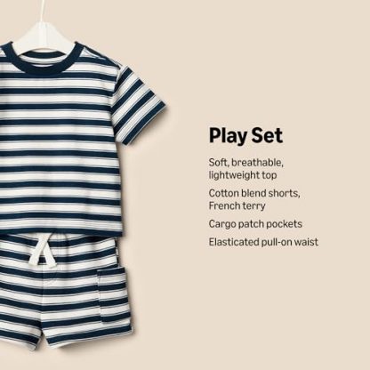 Adorable Toddler Boys' Regular Fit T-Shirt and Short Set - Image 3