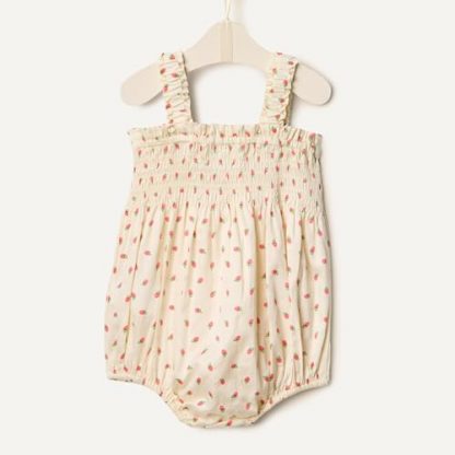 Luxurious Cotton Sateen Sleeveless Romper for Baby Girls - Image 5