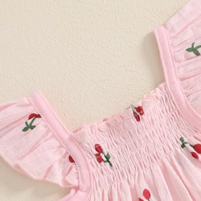 "Summer Sweetness" Baby Girl's Ruffle Dress and Shorts Outfit Set - Image 5