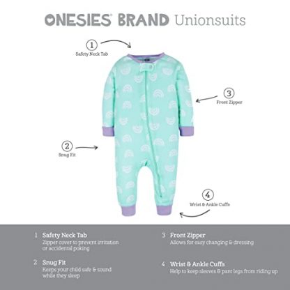 Cozy Trio of Baby Girl Cotton Sleepsuits - Image 6