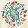Beige Floral Turtle