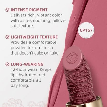 Hydrating Semi-Matte Lipstick with Natural Ingredients and High-Impact Color - Image 4