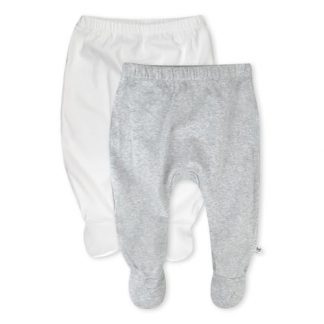 2-Pack Organic Cotton Footed Pants for Infants
