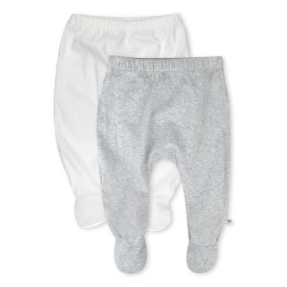 2-Pack Organic Cotton Footed Pants for Infants