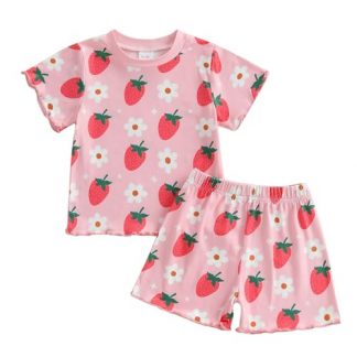 Adorable Summer Floral Outfit Set for Toddlers and Baby Girls