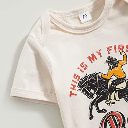 Western-Style Comical Infant Bodysuit - Image 5