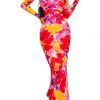 Red Purple Floral