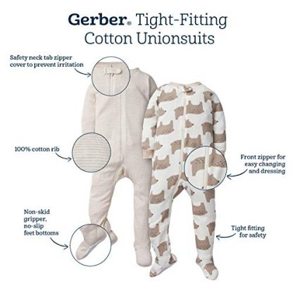 Baby Girls' 2-Pack Floral Footed Pajamas - Image 4