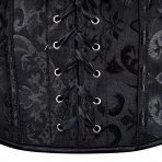 Captivating Black Corset Top Lingerie with Shoulder Straps - Plus Size Available - Image 5