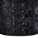 Captivating Black Corset Top Lingerie with Shoulder Straps - Plus Size Available - Image 5