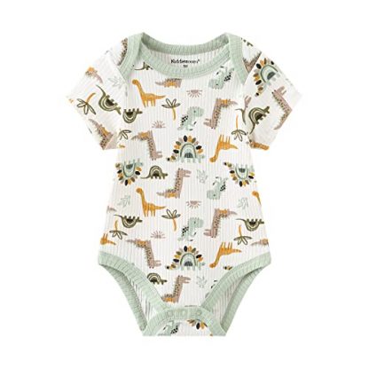 Cozy Cotton One-Piece Bodysuits for Newborns - Pack of 5 - Image 3