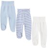 Striped Sky Blue & Sky Blue & White