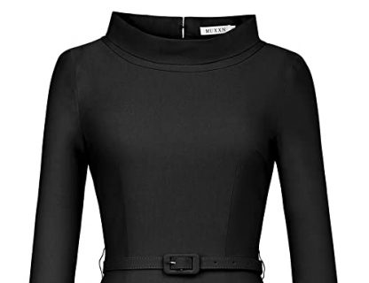 Elegant Vintage-Inspired 3/4 Sleeve Cocktail Evening Dress - Image 3