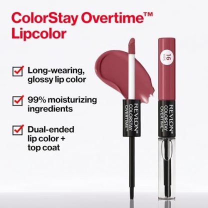 Dual-Ended Longwear Lipcolor with Vitamin E and Clear Lip Gloss - Image 4