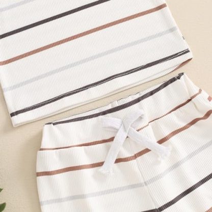 Striped Summer Ensemble for Baby Boys - Image 7