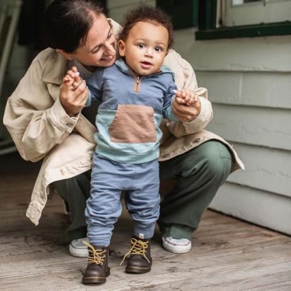 Soft and Cozy Baby Boy's Hoodie and Pant Set, 100% Organic Cotton - Image 3