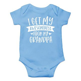 "Grandpa's Little Star" - Humorous Baby Bodysuit