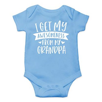 "Grandpa's Little Star" - Humorous Baby Bodysuit