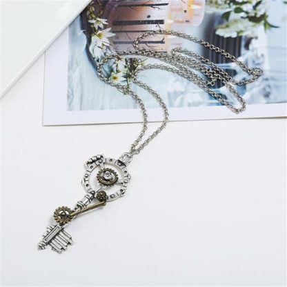 Vintage Steampunk Gear Pendant Necklace for Men and Women - Image 7