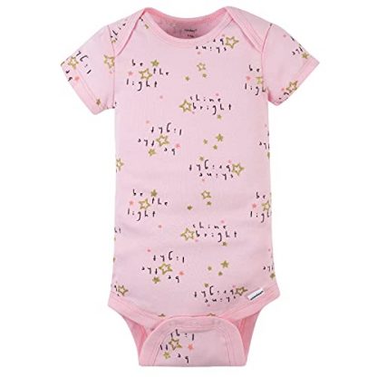 4-Pack Short Sleeve Baby Bodysuits for Girls - Image 5