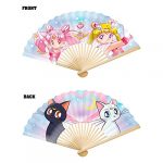 Enchanted Moonlight & Cats Folding Handheld Fan - Image 2