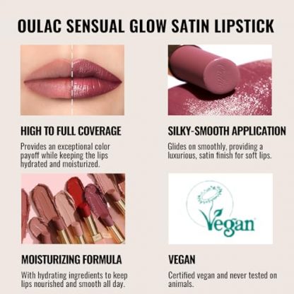 Nourishing Beige Lipstick with Satin Matte Finish - Image 5