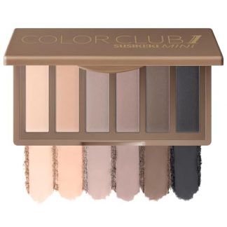 Compact 6-Shade Eyeshadow Palette with Mirror - Neutral Tones