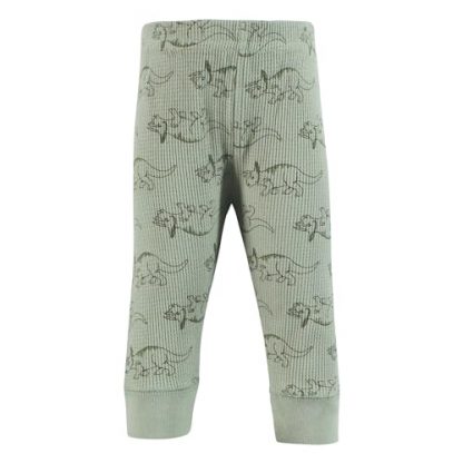 Cozy Thermal Ankle Pants for Babies & Toddlers, Acorn Botanical - 4 Pack - Image 3