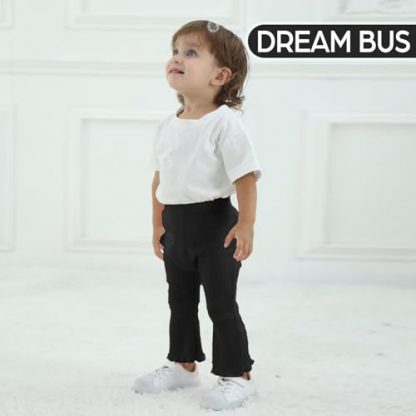 Chic Baby Girl Ribbed Flare Pants - 3 Pack - Image 2