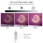 Lunar Feline Neon Sign - Anime-Inspired, Dimmable LED Wall Decor - Image 5