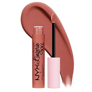 Long-Lasting Matte Liquid Lipstick in Peach Nude