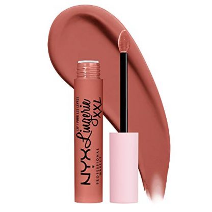 Long-Lasting Matte Liquid Lipstick in Peach Nude