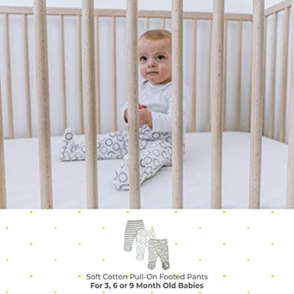 Comfy Trio Pack of Cotton Footed Pants for Baby Boys - Image 2