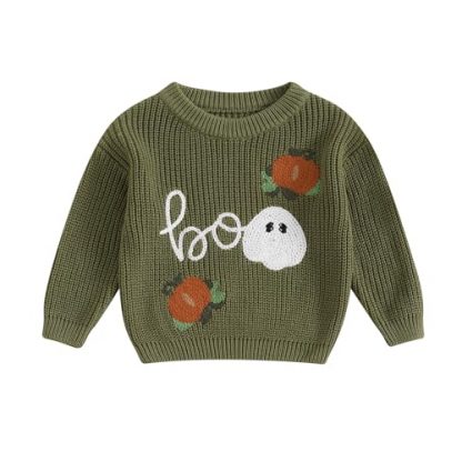 Adorable Pumpkin Patch Crewneck Sweater for Toddlers
