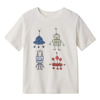 Charming Short Sleeve Graphic Tee for Baby Boys