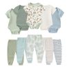 Sage Green Dinosaur Ribbed 10 Pieces