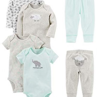 Unisex Baby 6-Piece Mix & Match Outfit Set