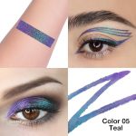 Chameleon Teal Liquid Eyeliner - Glitter Metallic Finish - Image 3