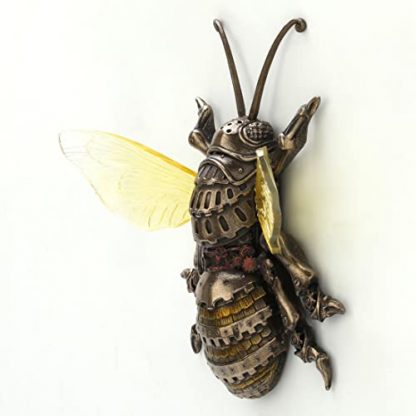 Antique Bronze Steampunk Bumblebee Wall Art Sculpture - Image 3