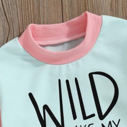 Trendy Toddler Girl's Contrast Color Outfit Set for Fall & Winter - Image 5