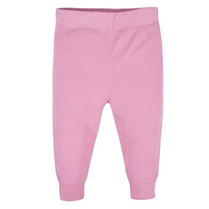 Soft Cotton Ribbed Active Pants Set for Baby Girls - Image 4
