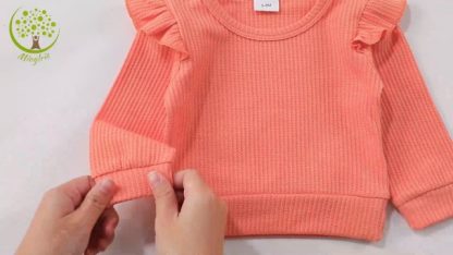 "Cozy Cotton Blend Sweatsuit Set for Toddler and Baby Girls" - Image 7