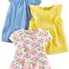 Blue Stripe/White Floral/Yellow