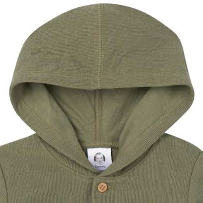 Cozy Cotton Hooded Romper for Baby Boys - Image 5