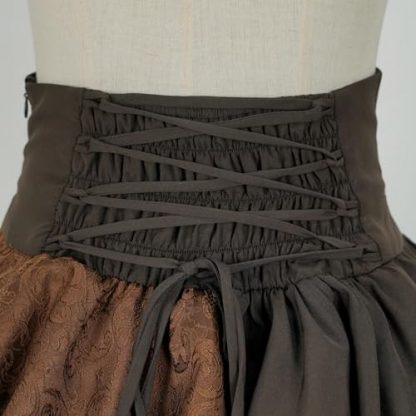 Women's Vintage-Inspired High-Waisted Steampunk Skirt - Image 7