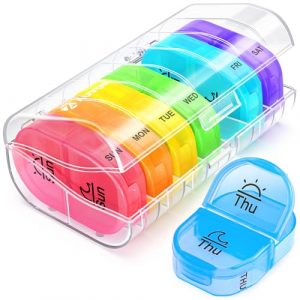 Convenient Daily Pill Organizer with AM/PM Compartments