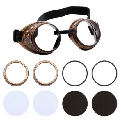 Antique-Style Steampunk Cosplay Goggles - Image 5